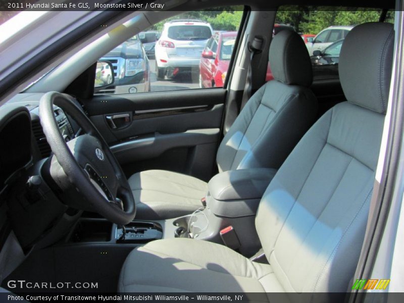 Moonstone Silver / Gray 2011 Hyundai Santa Fe GLS
