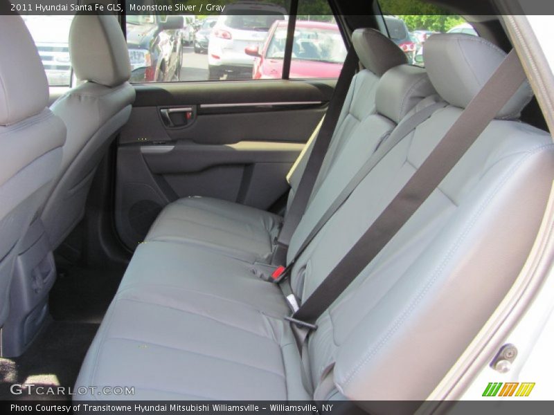 Moonstone Silver / Gray 2011 Hyundai Santa Fe GLS