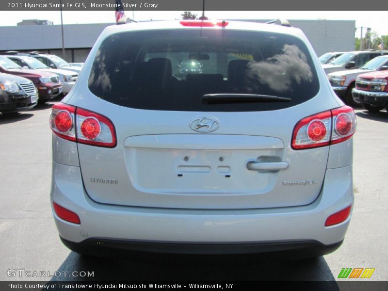 Moonstone Silver / Gray 2011 Hyundai Santa Fe GLS