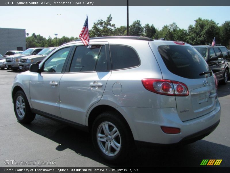 Moonstone Silver / Gray 2011 Hyundai Santa Fe GLS