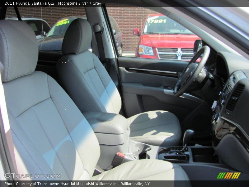 Moonstone Silver / Gray 2011 Hyundai Santa Fe GLS