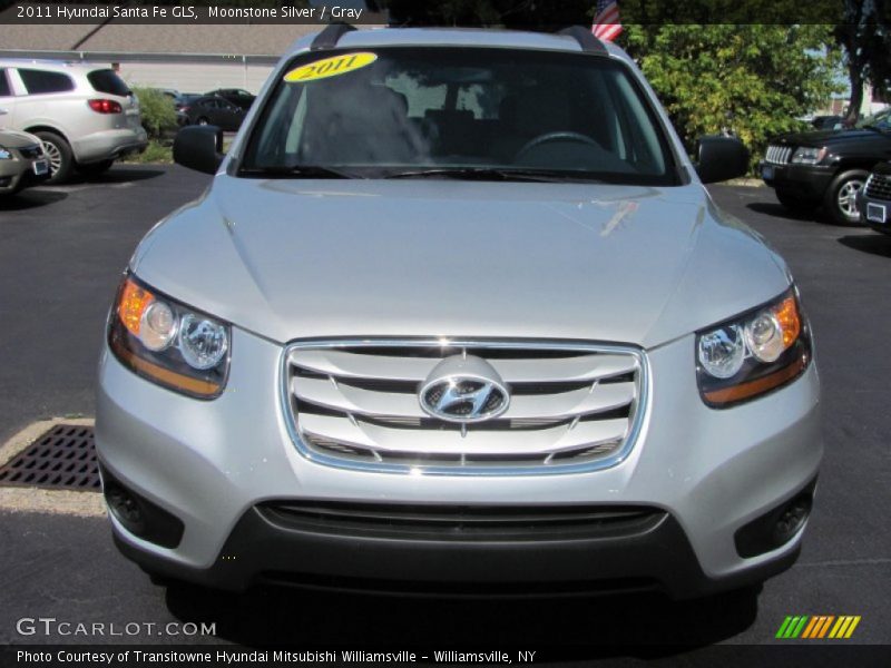 Moonstone Silver / Gray 2011 Hyundai Santa Fe GLS