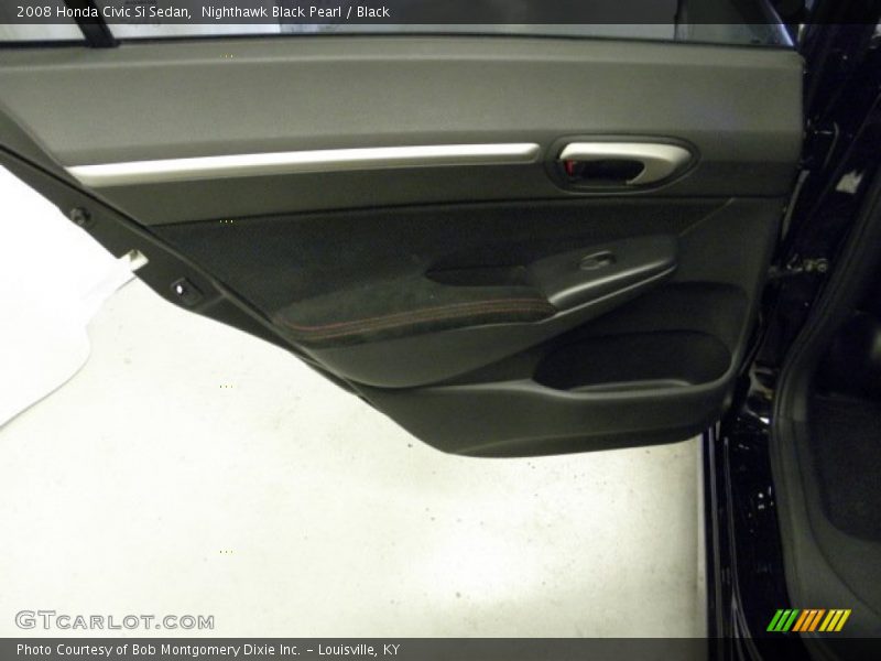 Nighthawk Black Pearl / Black 2008 Honda Civic Si Sedan