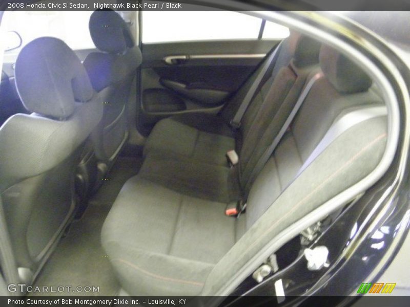 Nighthawk Black Pearl / Black 2008 Honda Civic Si Sedan