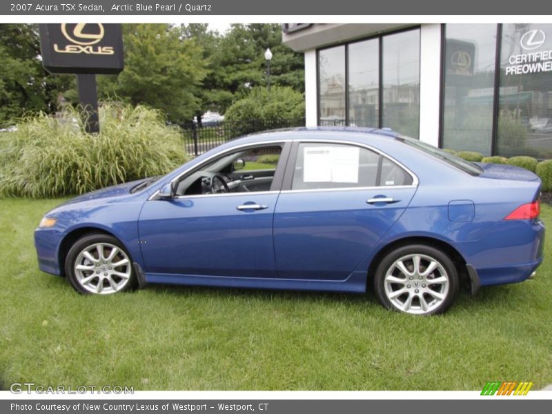 Arctic Blue Pearl / Quartz 2007 Acura TSX Sedan