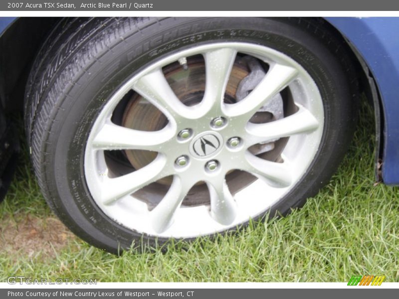 Arctic Blue Pearl / Quartz 2007 Acura TSX Sedan