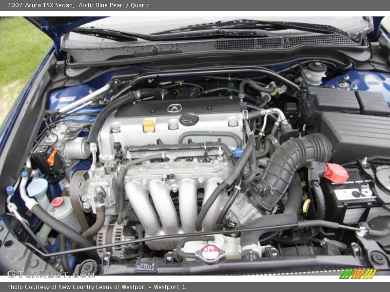 Arctic Blue Pearl / Quartz 2007 Acura TSX Sedan