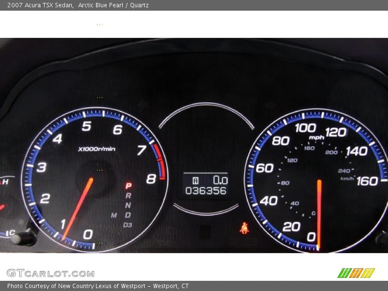 Arctic Blue Pearl / Quartz 2007 Acura TSX Sedan