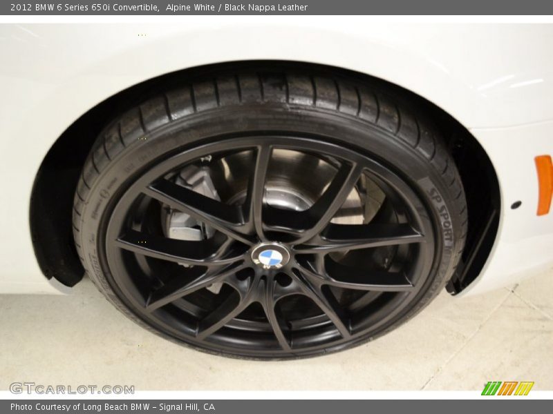 Alpine White / Black Nappa Leather 2012 BMW 6 Series 650i Convertible
