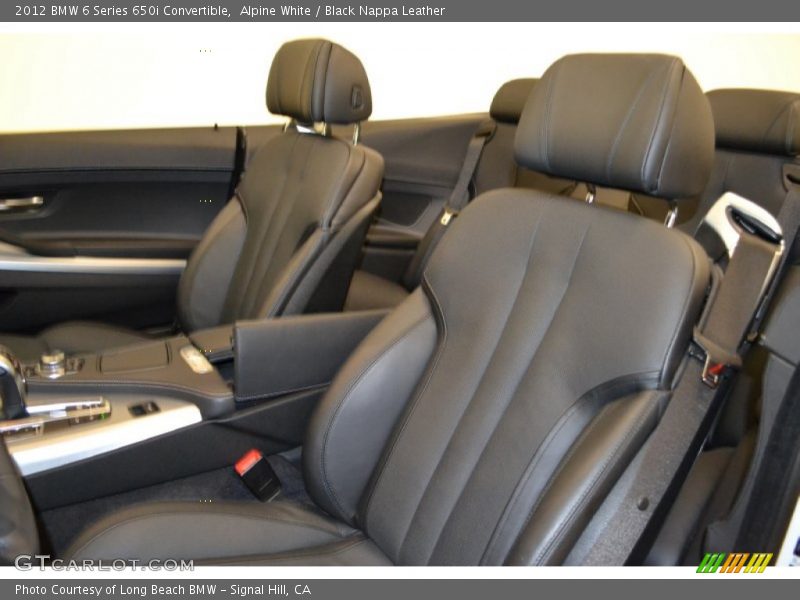 Alpine White / Black Nappa Leather 2012 BMW 6 Series 650i Convertible