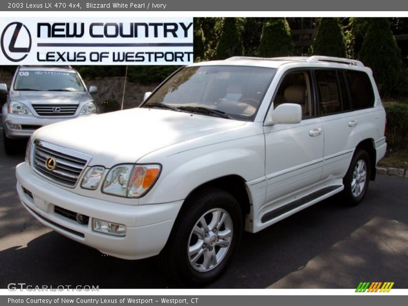 Blizzard White Pearl / Ivory 2003 Lexus LX 470 4x4
