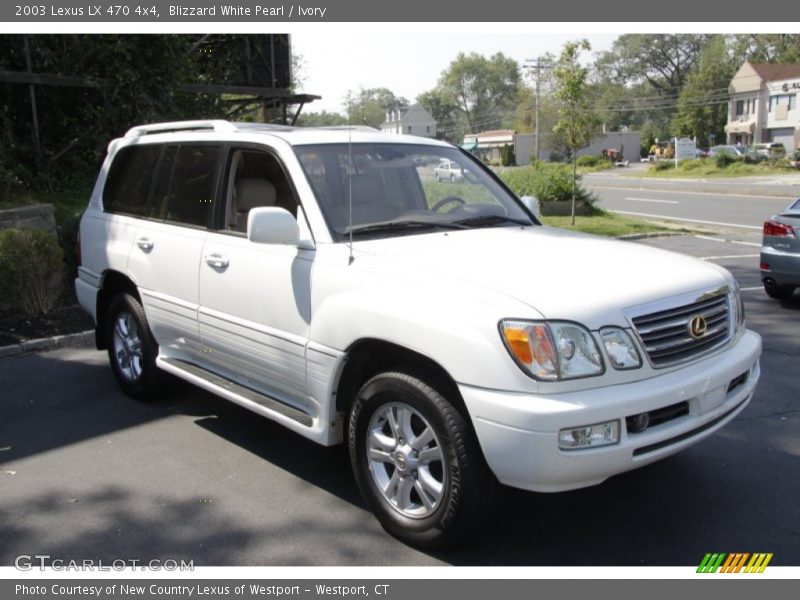 Blizzard White Pearl / Ivory 2003 Lexus LX 470 4x4