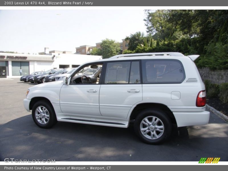 Blizzard White Pearl / Ivory 2003 Lexus LX 470 4x4