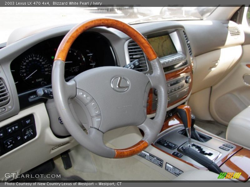 Blizzard White Pearl / Ivory 2003 Lexus LX 470 4x4