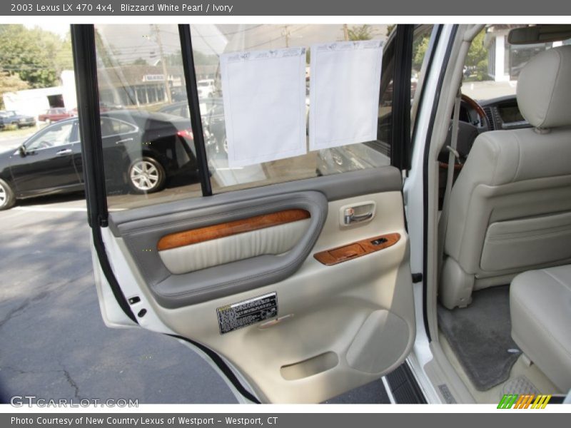 Blizzard White Pearl / Ivory 2003 Lexus LX 470 4x4