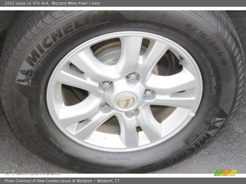 Blizzard White Pearl / Ivory 2003 Lexus LX 470 4x4