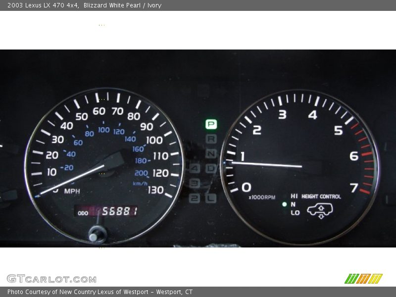 Blizzard White Pearl / Ivory 2003 Lexus LX 470 4x4