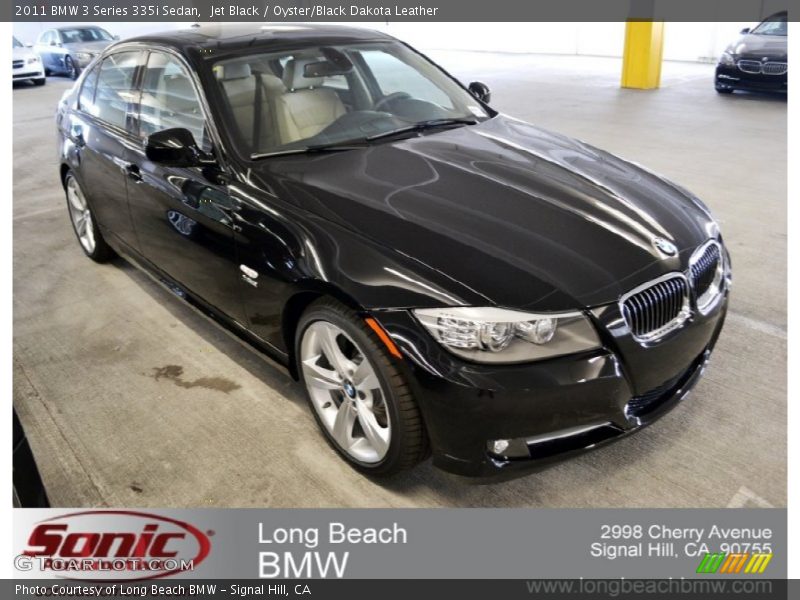 Jet Black / Oyster/Black Dakota Leather 2011 BMW 3 Series 335i Sedan