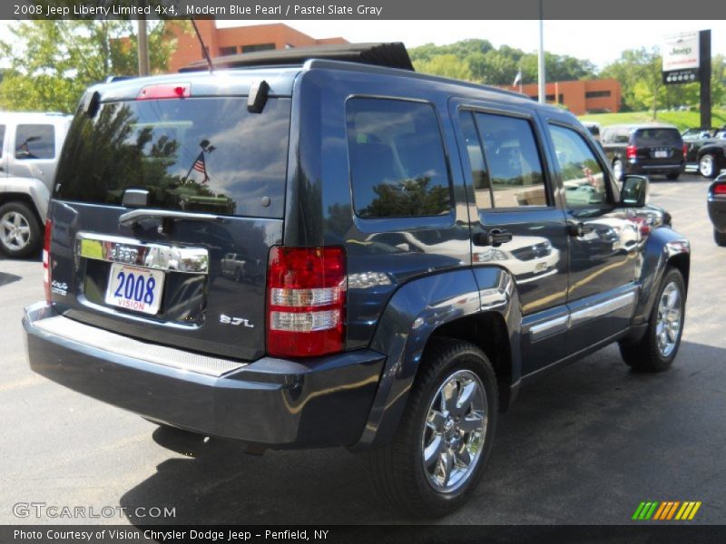 Modern Blue Pearl / Pastel Slate Gray 2008 Jeep Liberty Limited 4x4
