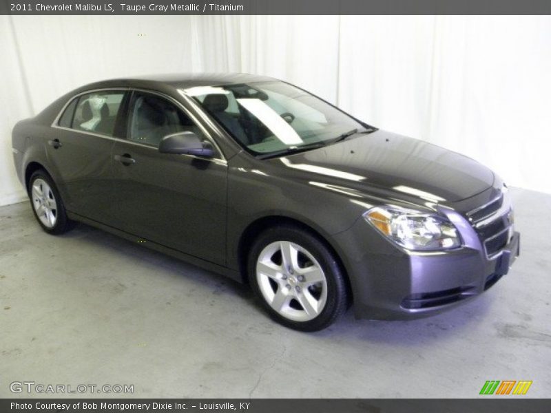 Taupe Gray Metallic / Titanium 2011 Chevrolet Malibu LS