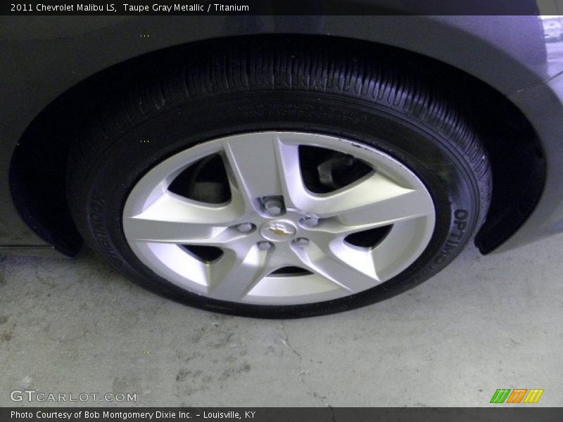 Taupe Gray Metallic / Titanium 2011 Chevrolet Malibu LS