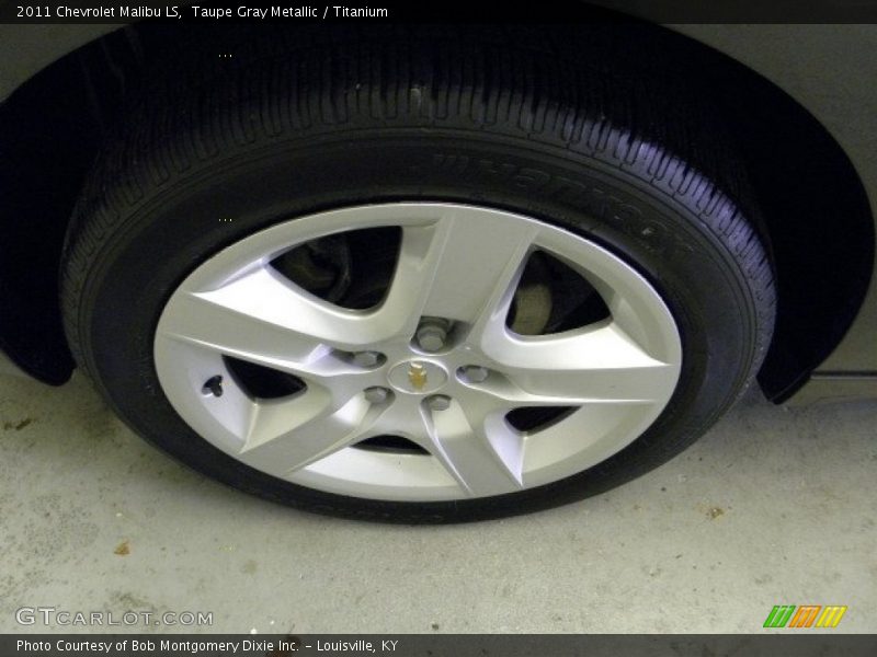 Taupe Gray Metallic / Titanium 2011 Chevrolet Malibu LS