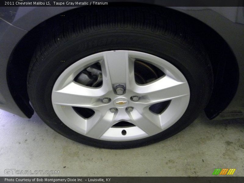 Taupe Gray Metallic / Titanium 2011 Chevrolet Malibu LS