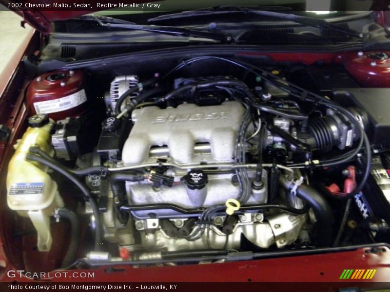 Redfire Metallic / Gray 2002 Chevrolet Malibu Sedan