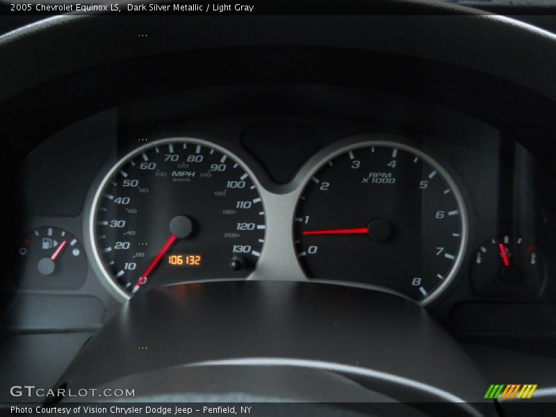 Dark Silver Metallic / Light Gray 2005 Chevrolet Equinox LS