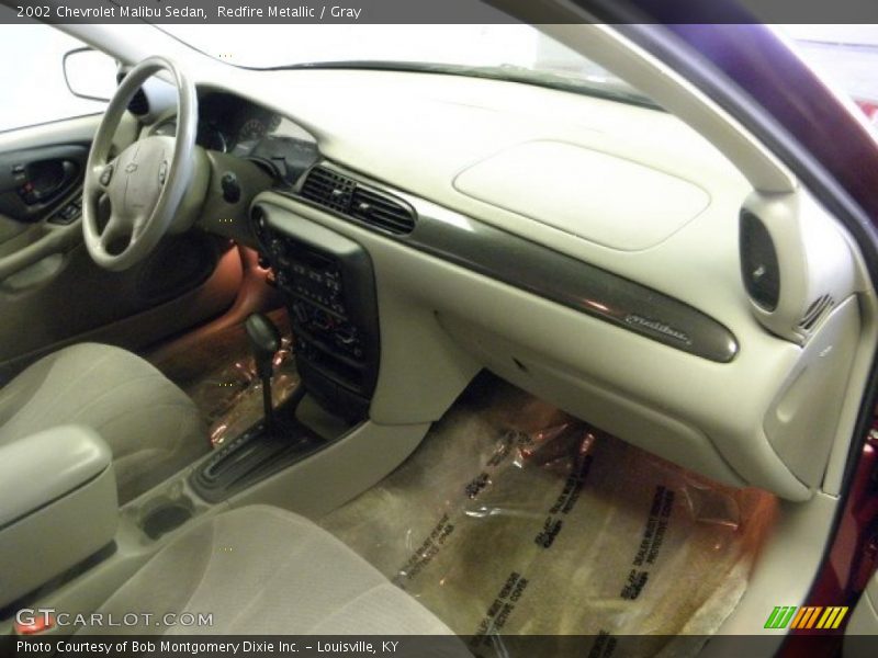 Redfire Metallic / Gray 2002 Chevrolet Malibu Sedan