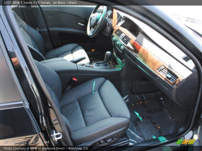 Jet Black / Black 2007 BMW 5 Series 525i Sedan