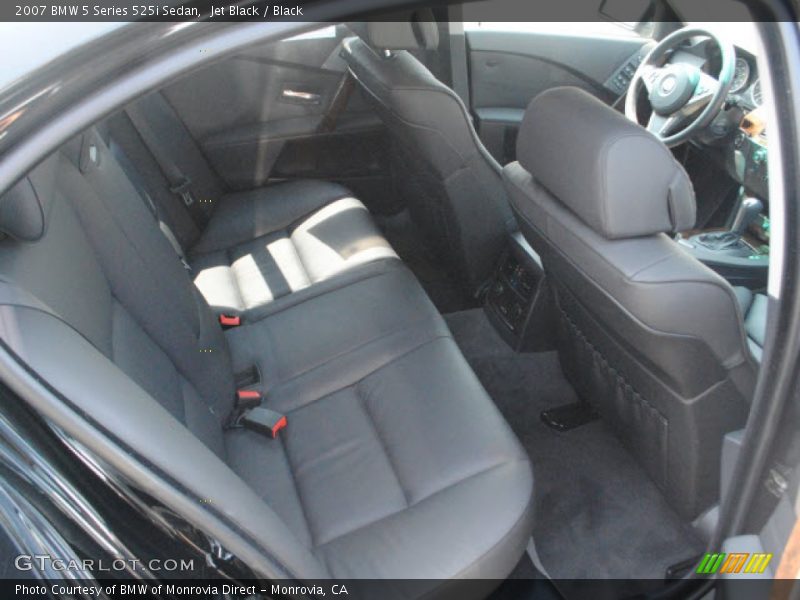 Jet Black / Black 2007 BMW 5 Series 525i Sedan