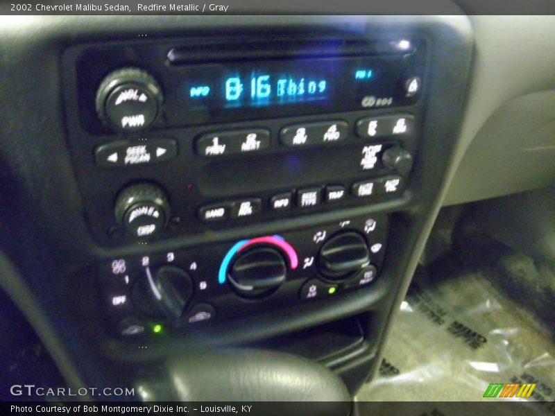Redfire Metallic / Gray 2002 Chevrolet Malibu Sedan