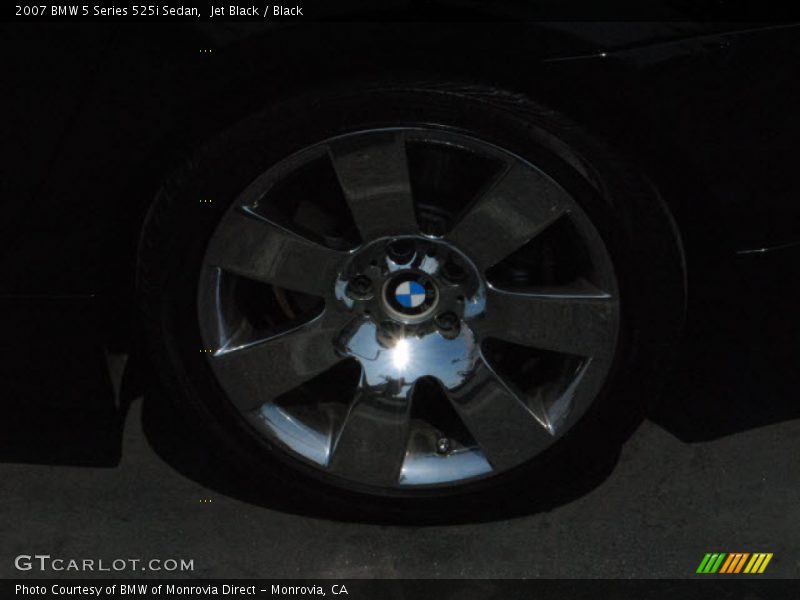 Jet Black / Black 2007 BMW 5 Series 525i Sedan