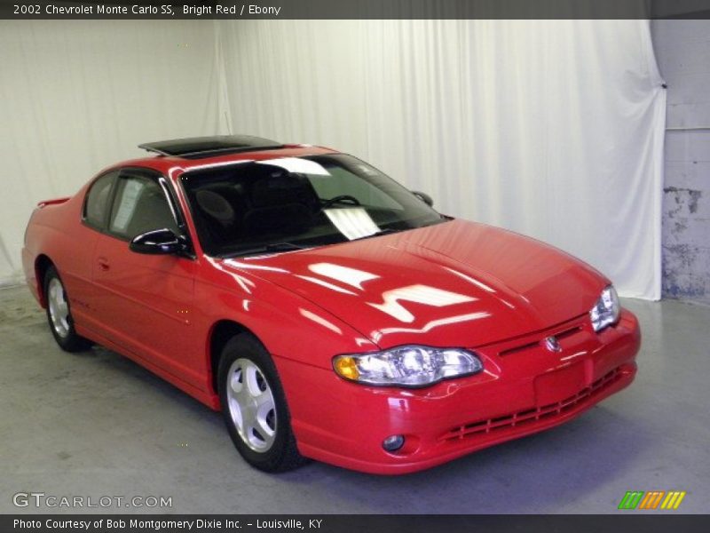 Bright Red / Ebony 2002 Chevrolet Monte Carlo SS