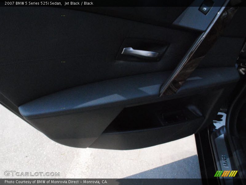 Jet Black / Black 2007 BMW 5 Series 525i Sedan