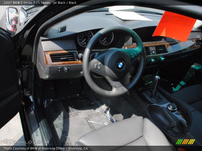 Jet Black / Black 2007 BMW 5 Series 525i Sedan