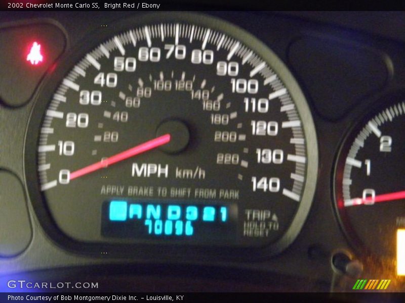 Bright Red / Ebony 2002 Chevrolet Monte Carlo SS