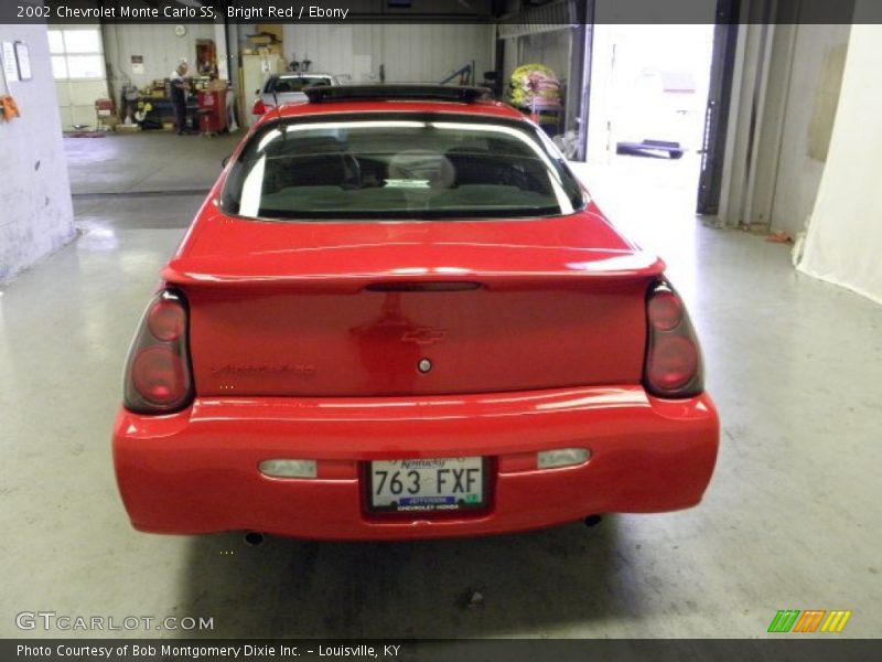 Bright Red / Ebony 2002 Chevrolet Monte Carlo SS