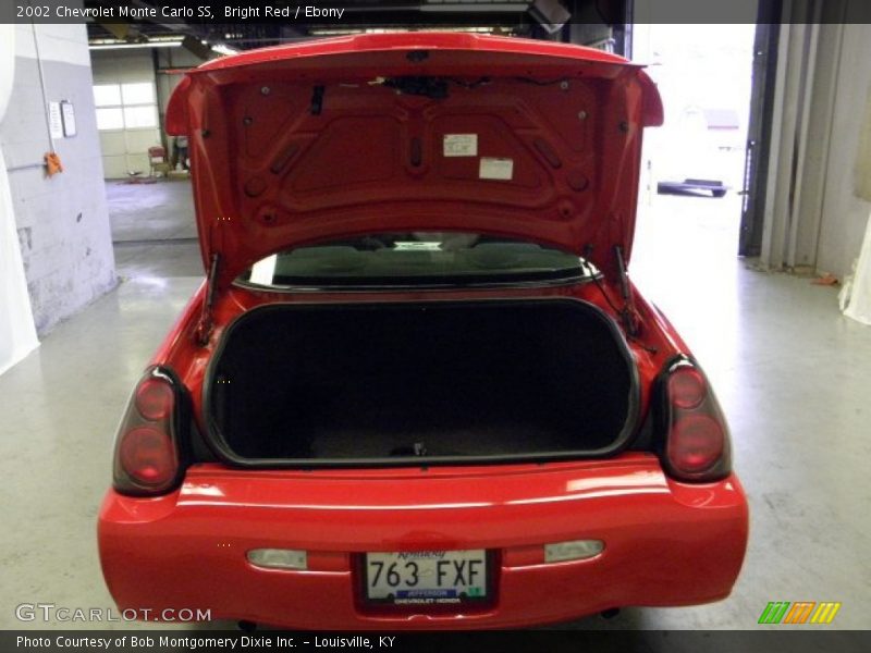 Bright Red / Ebony 2002 Chevrolet Monte Carlo SS