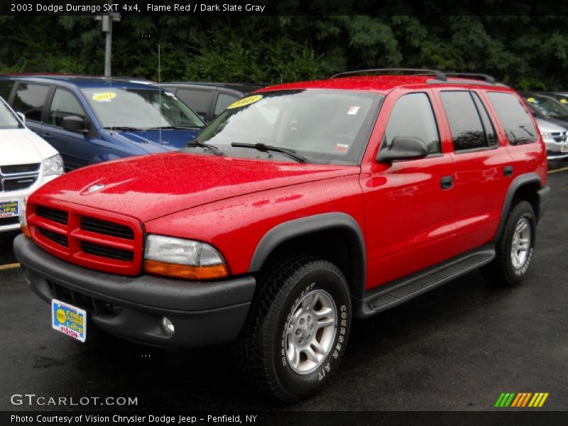 Flame Red / Dark Slate Gray 2003 Dodge Durango SXT 4x4