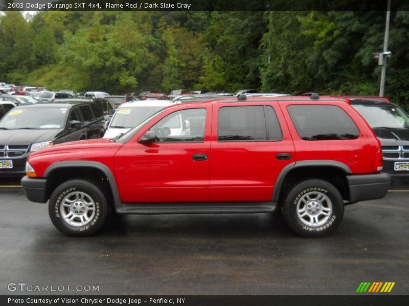 Flame Red / Dark Slate Gray 2003 Dodge Durango SXT 4x4