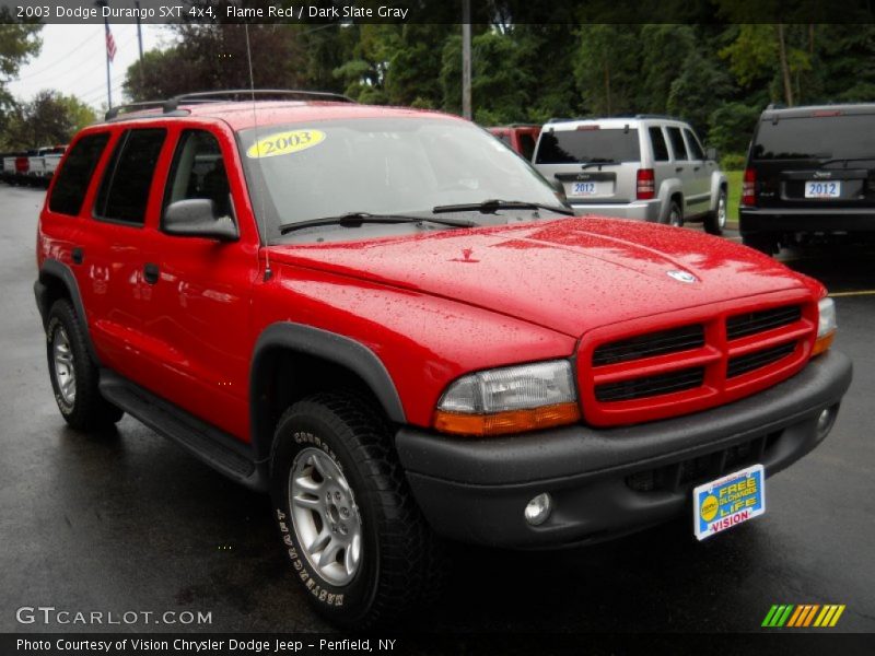 Flame Red / Dark Slate Gray 2003 Dodge Durango SXT 4x4