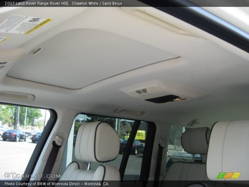 Chawton White / Sand Beige 2007 Land Rover Range Rover HSE