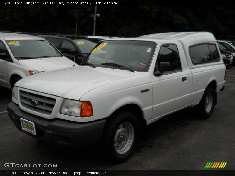 Oxford White / Dark Graphite 2001 Ford Ranger XL Regular Cab