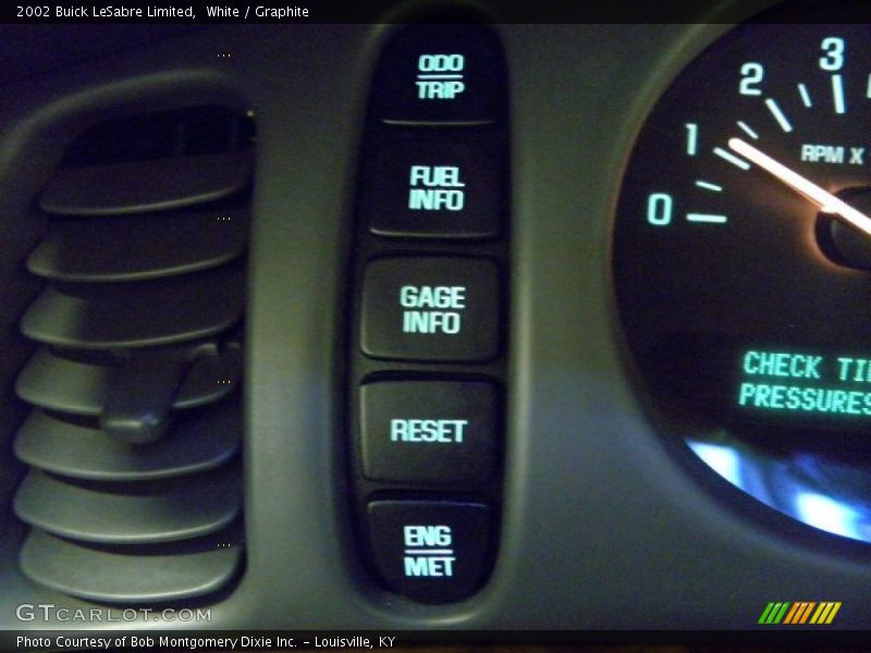 White / Graphite 2002 Buick LeSabre Limited