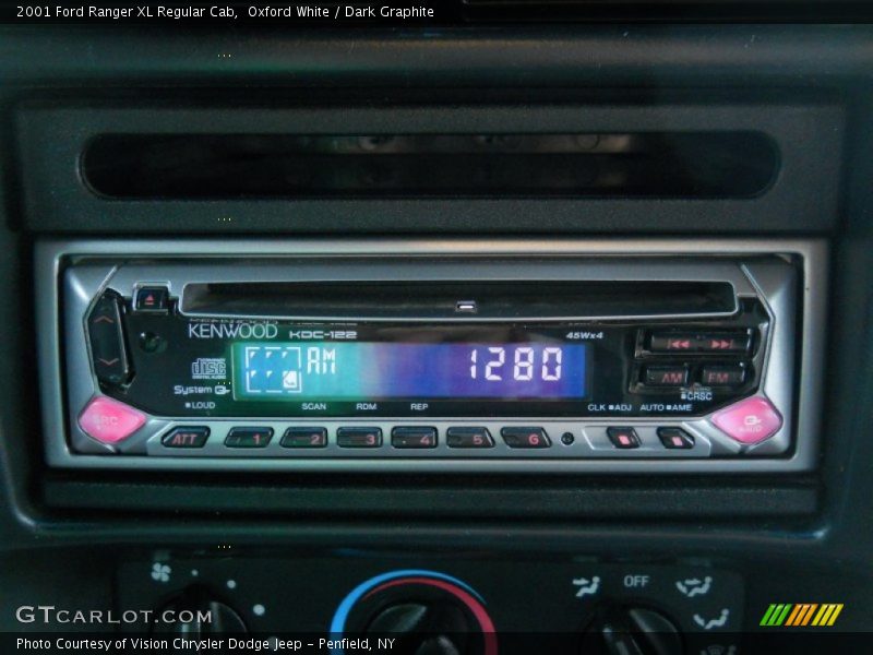 Oxford White / Dark Graphite 2001 Ford Ranger XL Regular Cab
