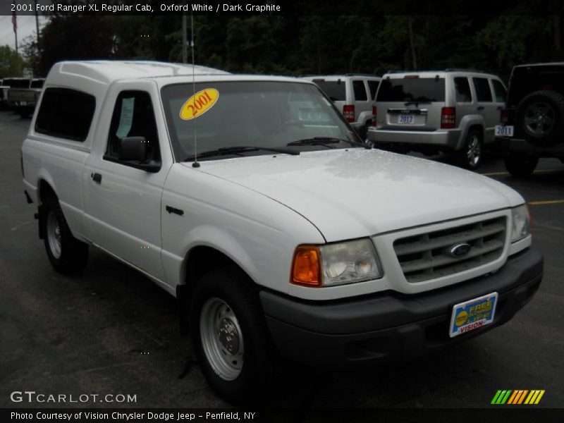 Oxford White / Dark Graphite 2001 Ford Ranger XL Regular Cab