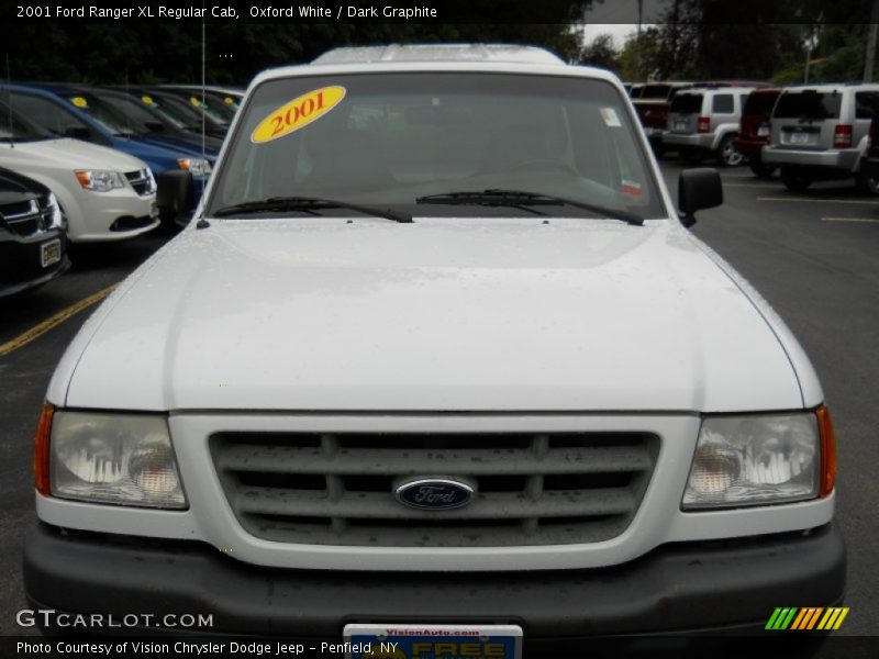 Oxford White / Dark Graphite 2001 Ford Ranger XL Regular Cab