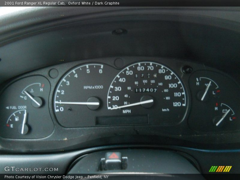  2001 Ranger XL Regular Cab XL Regular Cab Gauges